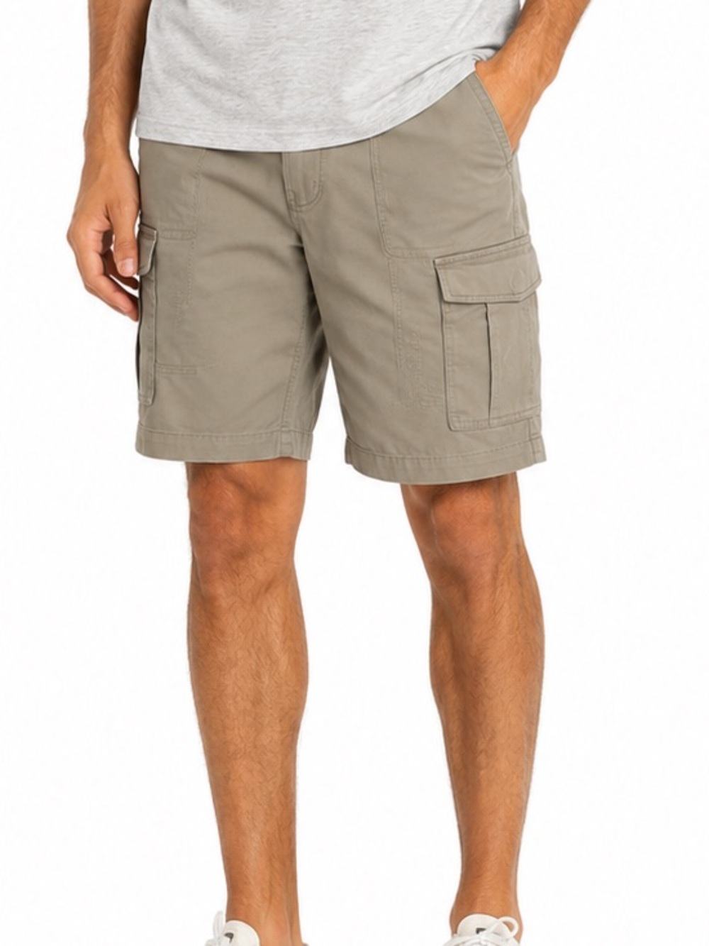 Bluenotes Grey Cotton Cargo Shorts Pockets Classic Men's Size 32 NWT 884